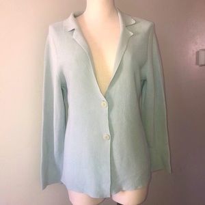 Eileen Fisher Silk Cotton Cardigan Jacket sz L